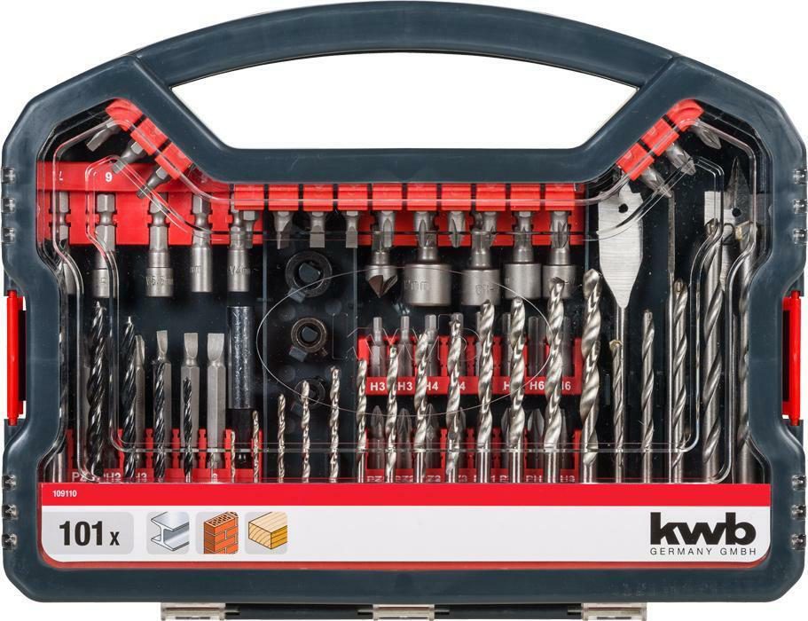 *OFFER* Powerbox 101 pieces. Bit drill set in a sturdy plastic case