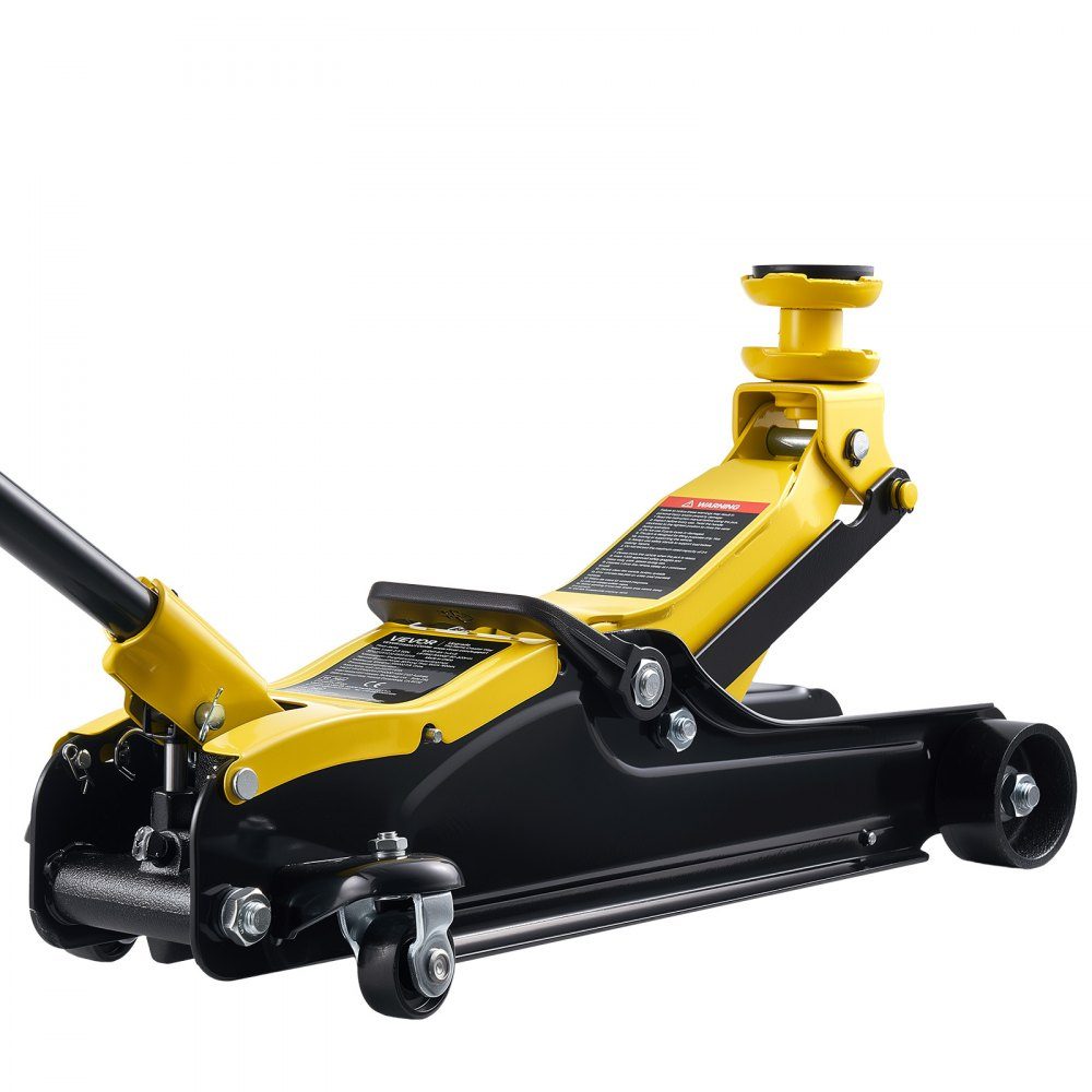 Hydraulic Car Jack 2.5T Capacity Flat Steel Car Jack with Single Piston Quick Lift Pump and SUV Adapters Sedan Car Jack 85-320mm Lift Range Racing Car Jack