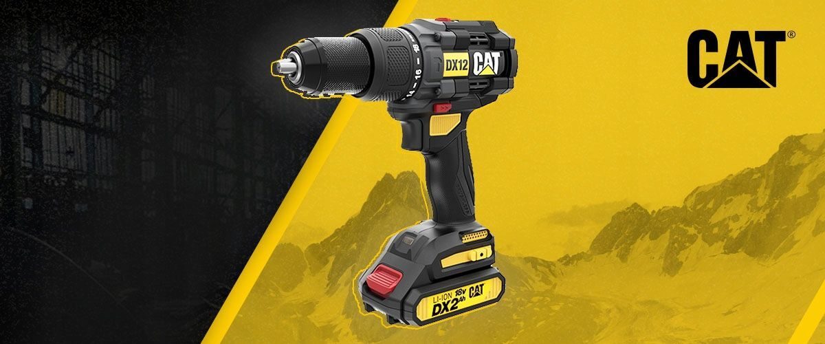 Akkuschrauber bürstenlos bürstenloser Bohrschrauber CAT DX12 18V 65Nm Set im Koffer