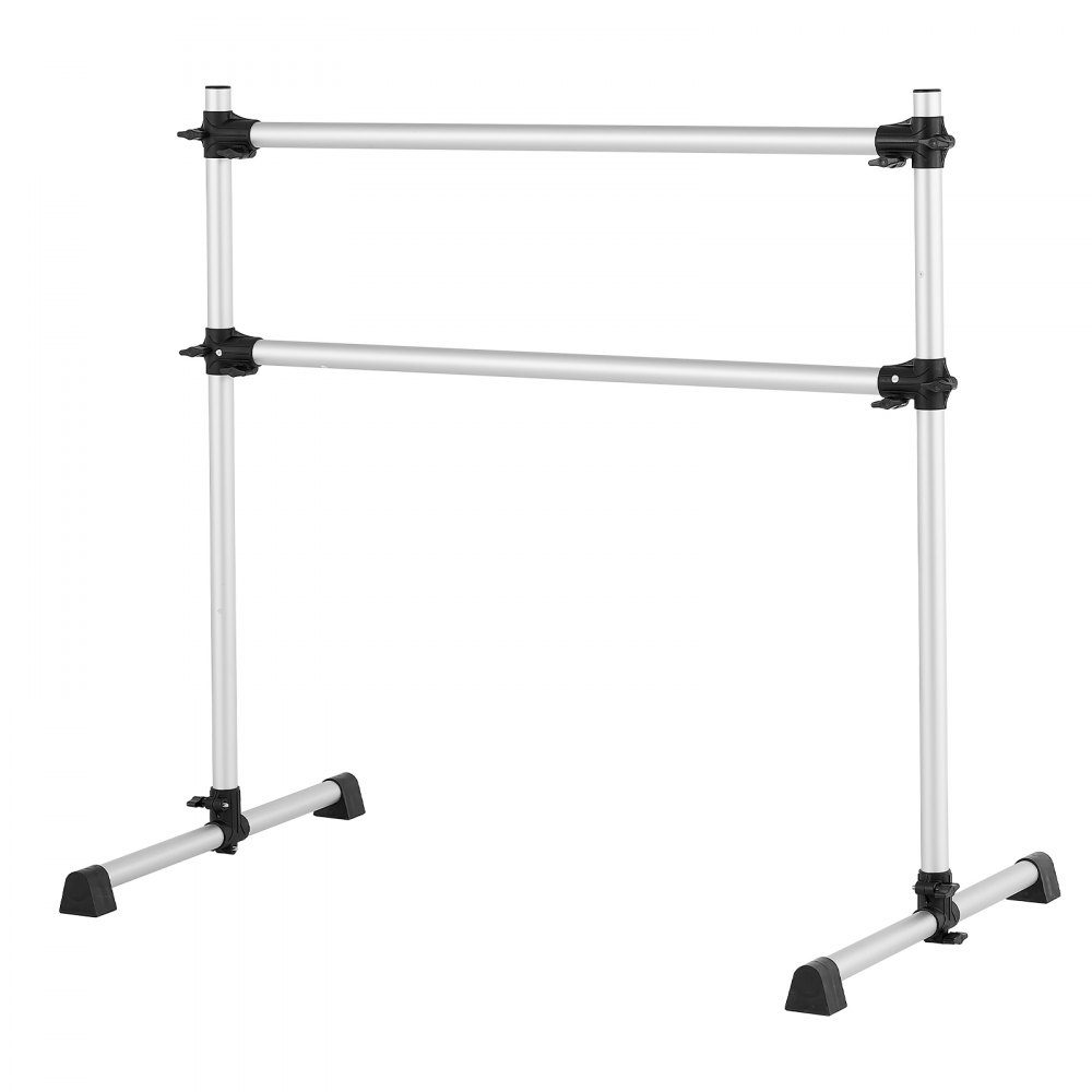 Ballet bar dance bar free-standing double bar (136 kg load capacity), height adjustable (170-1165 mm) stretching bar made of aluminum for ballet, balance training, relaxation exercises