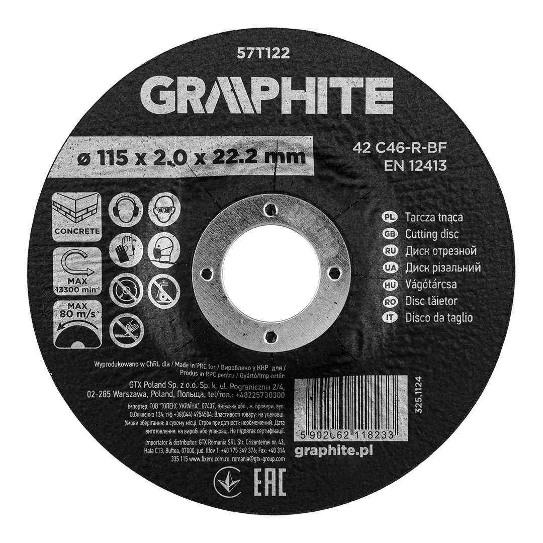Corundum cutting disc