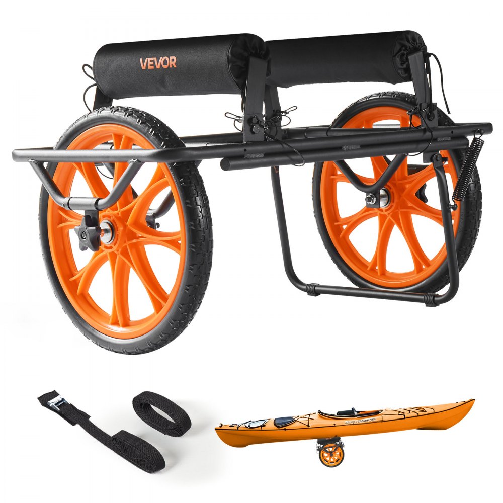 Chariot à Kayak Chariot à Canoë de 150 kg avec Pneus Solides de 15" et Sangle d'arrimage Chariot de Bateau pour Transporter des Kayaks Canoës Paddleboards Jon Boats Équipement de Sports Nautiques 770 x 495 x 425 mm Chariot à Kayak Chariot à Canoë de 150 kg avec Pneus Solides de 15" et Sangle d'arrimage Chariot de Bateau pour Transporter des Kayaks Canoës Paddleboards Jon Boats Équipement de Sports Nautiques 770 x 495 x 425 mm