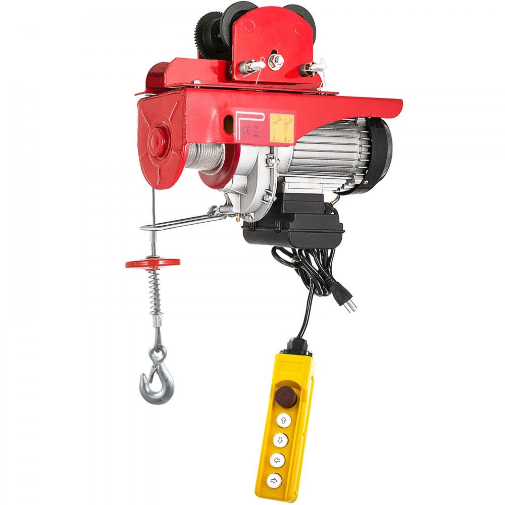 Elektrische lier 220V elektrische kettingtakel 1000 kg 1800 W met bedrade afstandsbediening 1,4 m elektrische lier voor werkplaats, garage, magazijn, industrieel hijsen van zware lasten – Artikelnr. HT-22271