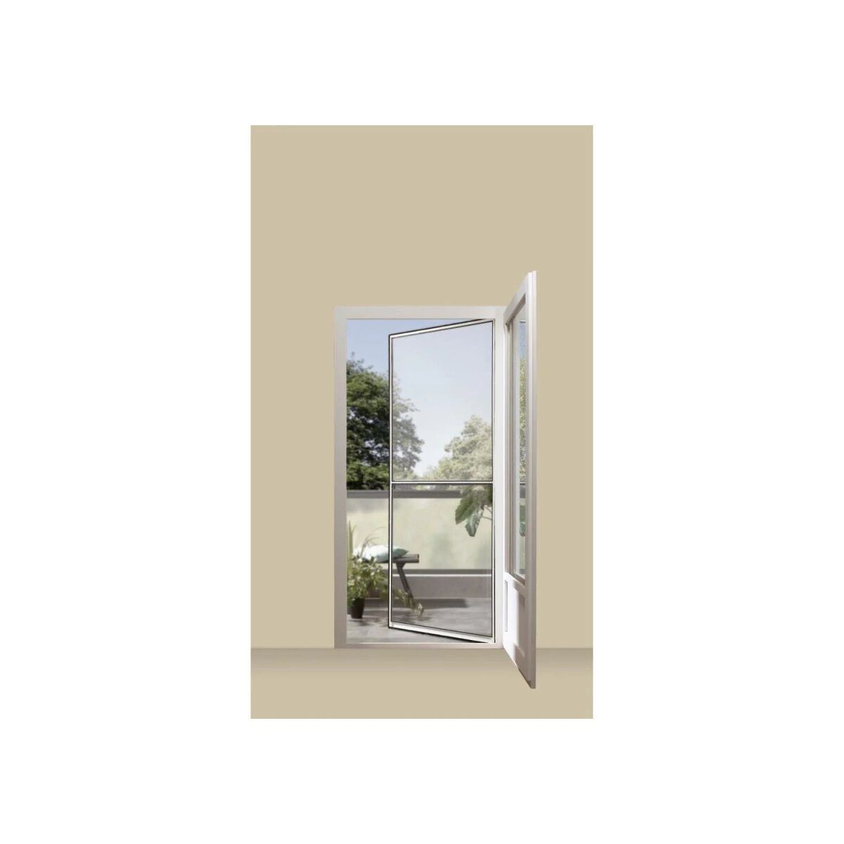 LIVARNO® Aluminium-Insektenschutztür (weiß)