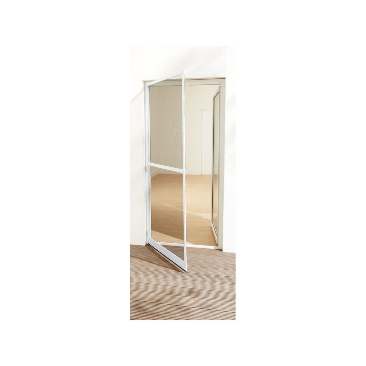 LIVARNO home Insektenschutztür, 100 x 210 cm, mit Trittschutz (weiß)