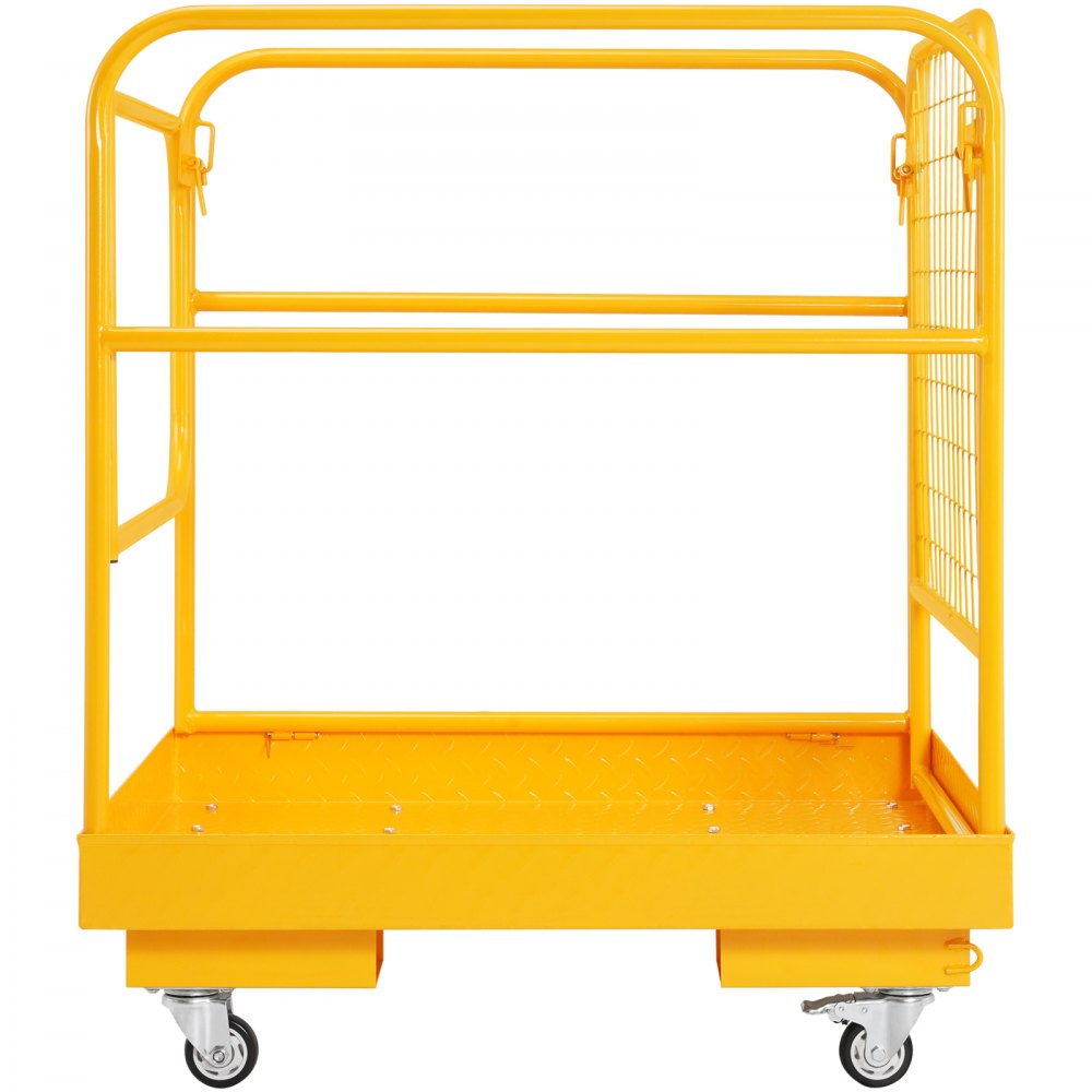 Plate-forme de travail Panier de travail 92x92cm en panier de sécurité Q235B Max. capacité de chargement jusqu'à 544 kg plateforme de chariot élévateur pour 1 à 2 personnes plateforme de travail pliable pour chariot élévateur pour un travail en hauteur en Plate-forme de travail Panier de travail 92x92cm en panier de sécurité Q235B Max. capacité de chargement jusqu'à 544 kg plateforme de chariot élévateur pour 1 à 2 personnes plateforme de travail pliable pour chariot élévateur pour un travail en hauteur en