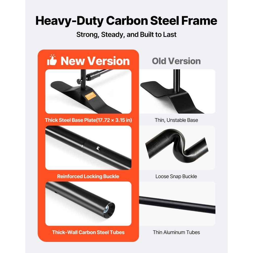 Telescopic tube backdrop stand DM-ABS, telescopic backdrop system, adjustable to 20x20cm or 20x25cm, aluminum material backdrop stand for holiday events