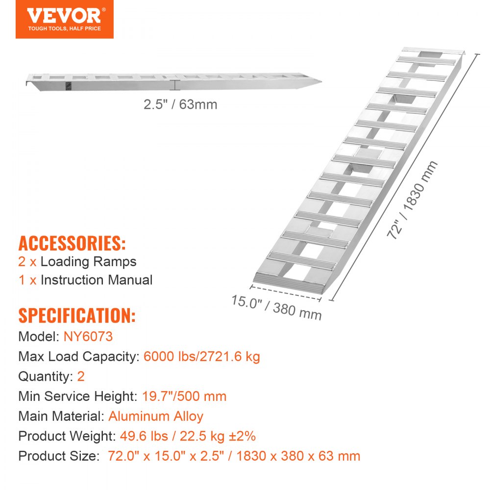 Auffahrrampe, Laderampe, Autorampe 2721,6 kg, breite Ladeschiene, Autoladerampe 183 x 38 cm, 2 Stück Rampen, für Motorrad, Anhänger, ATV, UTV, Gartentraktor, Rasenmäher, Dirtbike usw Auffahrrampe, Laderampe, Autorampe 2721,6 kg, breite Ladeschiene, Autoladerampe 183 x 38 cm, 2 Stück Rampen, für Motorrad, Anhänger, ATV, UTV, Gartentraktor, Rasenmäher, Dirtbike usw