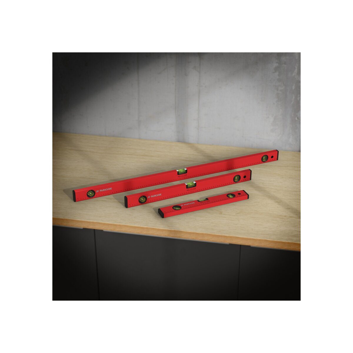 PARKSIDE® Wasserwaagen, aus Aluminium, 3er-Set