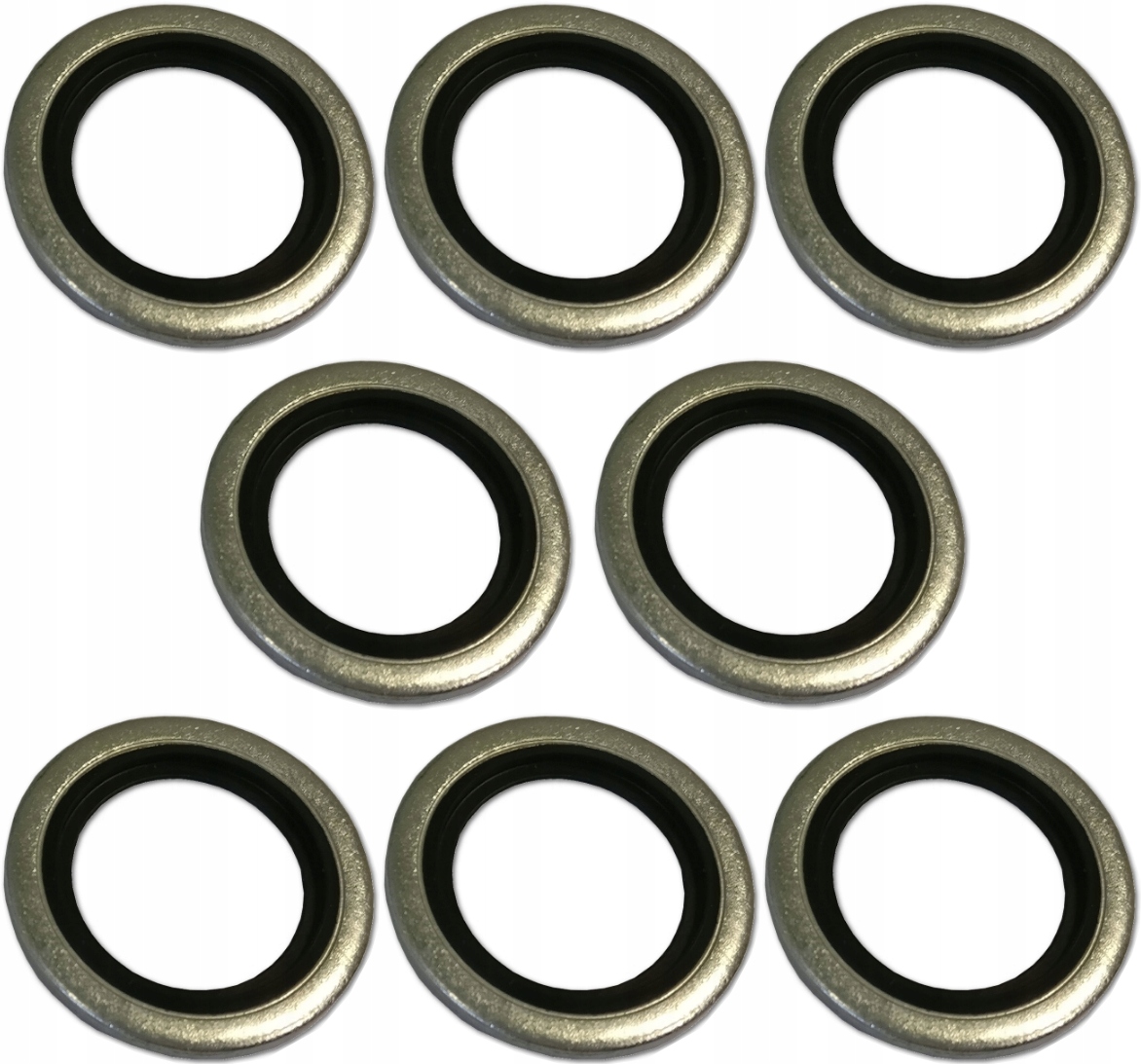 ZESTAW 10x PODKŁADEK METALowo-GUMOWYCH M/G M10 - NIPEL ZESTAW 10x PODKŁADEK METALowo-GUMOWYCH M/G M10 - NIPEL