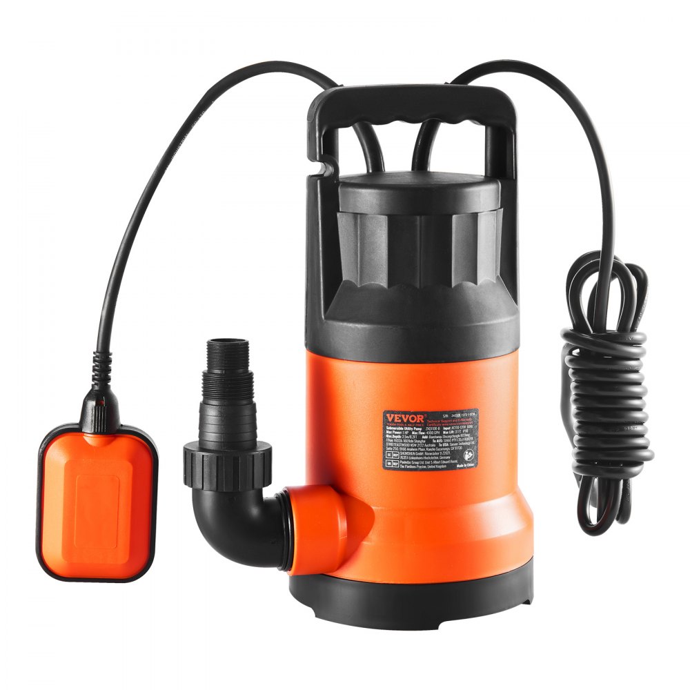 Pompa do brudnej wody 700 W 15700 l/h Wysoki przepływ Pompa głębinowa o wysokości 10,1 m Przenośna pompa wodna z przewodem zasilającym o długości 3 m do pompowania wody z basenu, stawu ogrodowego, piwnicy Pompa do brudnej wody 700 W 15700 l/h Wysoki przepływ Pompa głębinowa o wysokości 10,1 m Przenośna pompa wodna z przewodem zasilającym o długości 3 m do pompowania wody z basenu, stawu ogrodowego, piwnicy