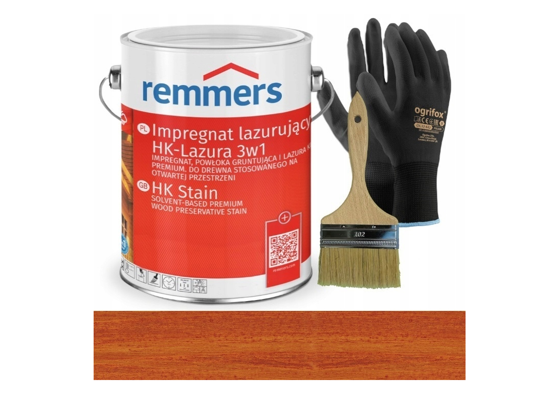 Remmers HK Lasur 3in1 (imprégnation, apprêt et vernis) 5L dans la couleur ACAJOU Remmers HK Lasur 3in1 (imprégnation, apprêt et vernis) 5L dans la couleur ACAJOU