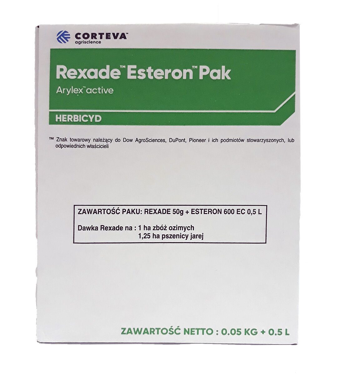 Rexade Esteron-pakket (Rexade 50 g + Esteron 0,5 l)