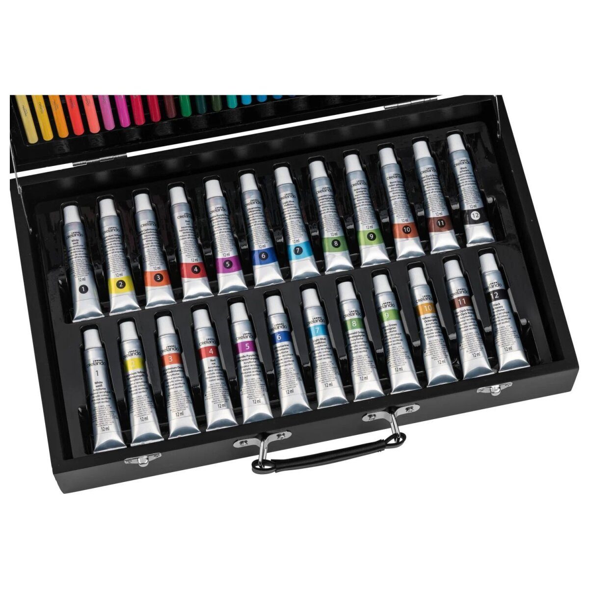 CRELANDO® schilderskoffer, 81 stuks