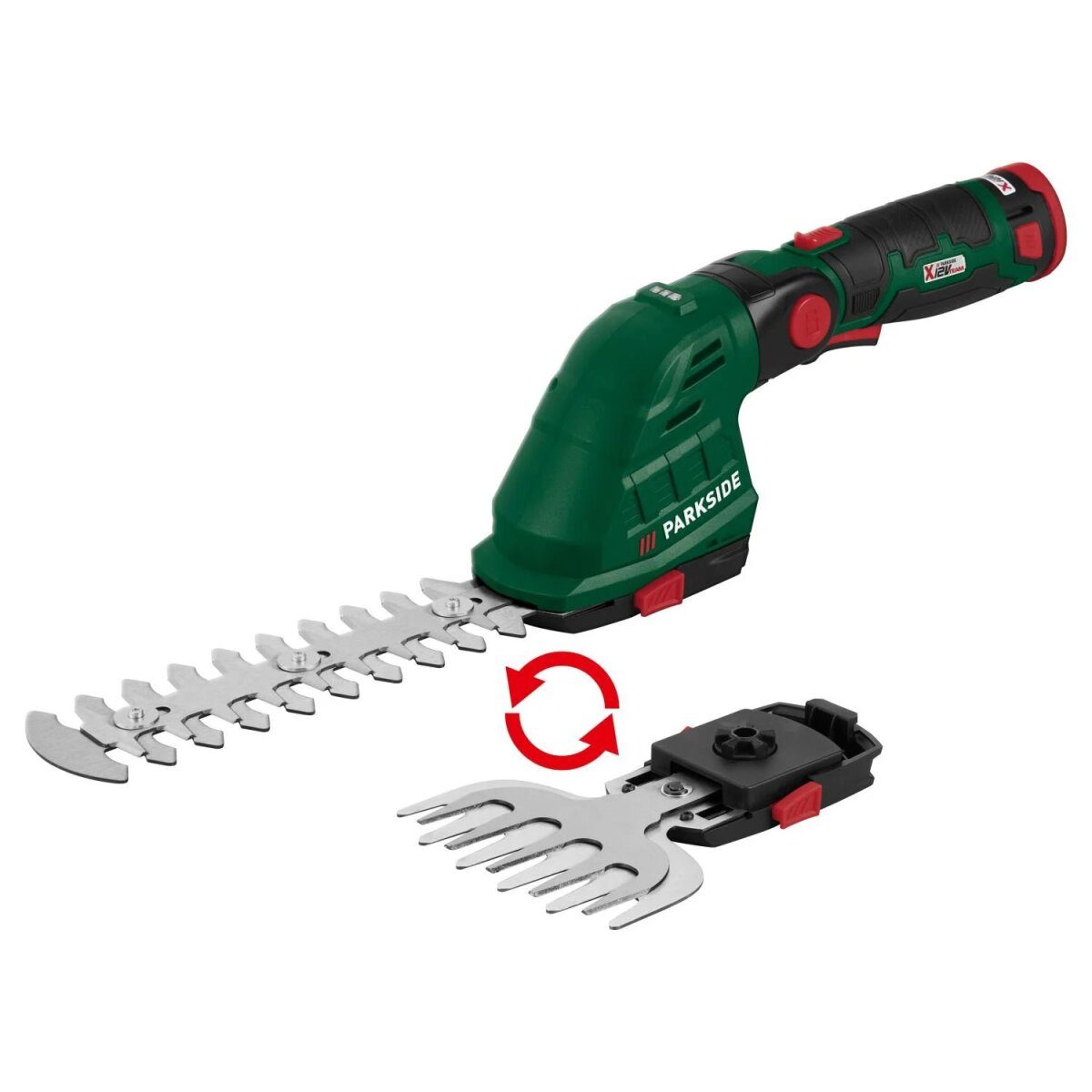 PARKSIDE® 12 V accugras- en buxusschaar »PGSA 12 B1«, met accu en lader