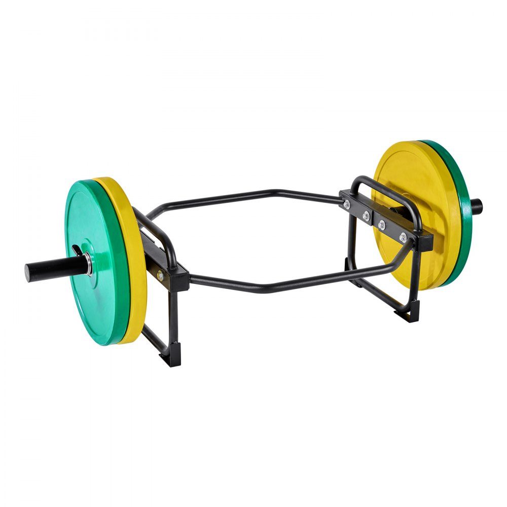 Trap Bar Barre d'haltères hexagonale 50 mm Capacité de charge de 240 kg Équipement d'haltérophilie et de musculation Gym à domicile pour squats Deadlifts Presse à épaules Noir