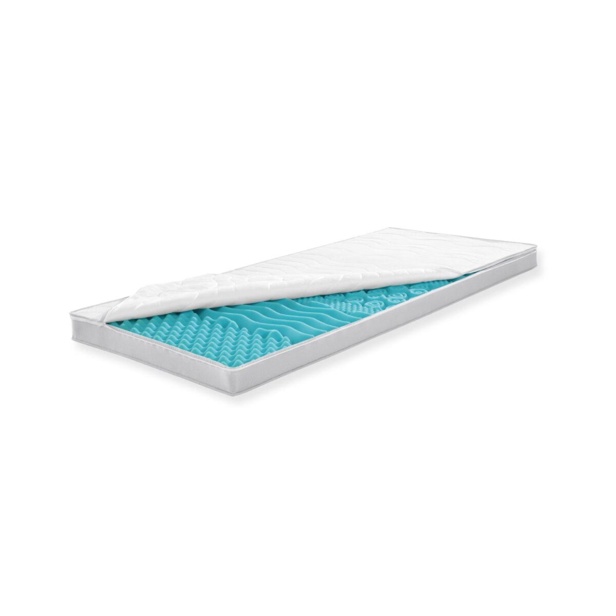 fan. Topper »BIG KOMFORT PLUS«, 7-zone cold foam, with ventilation band (100 X 200 CM)