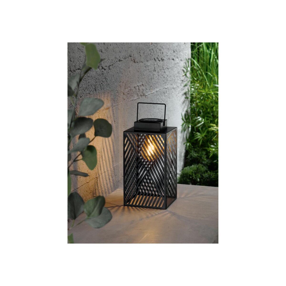 LIVARNO home LED-zonnelantaarn met ophangsysteem (zwart)