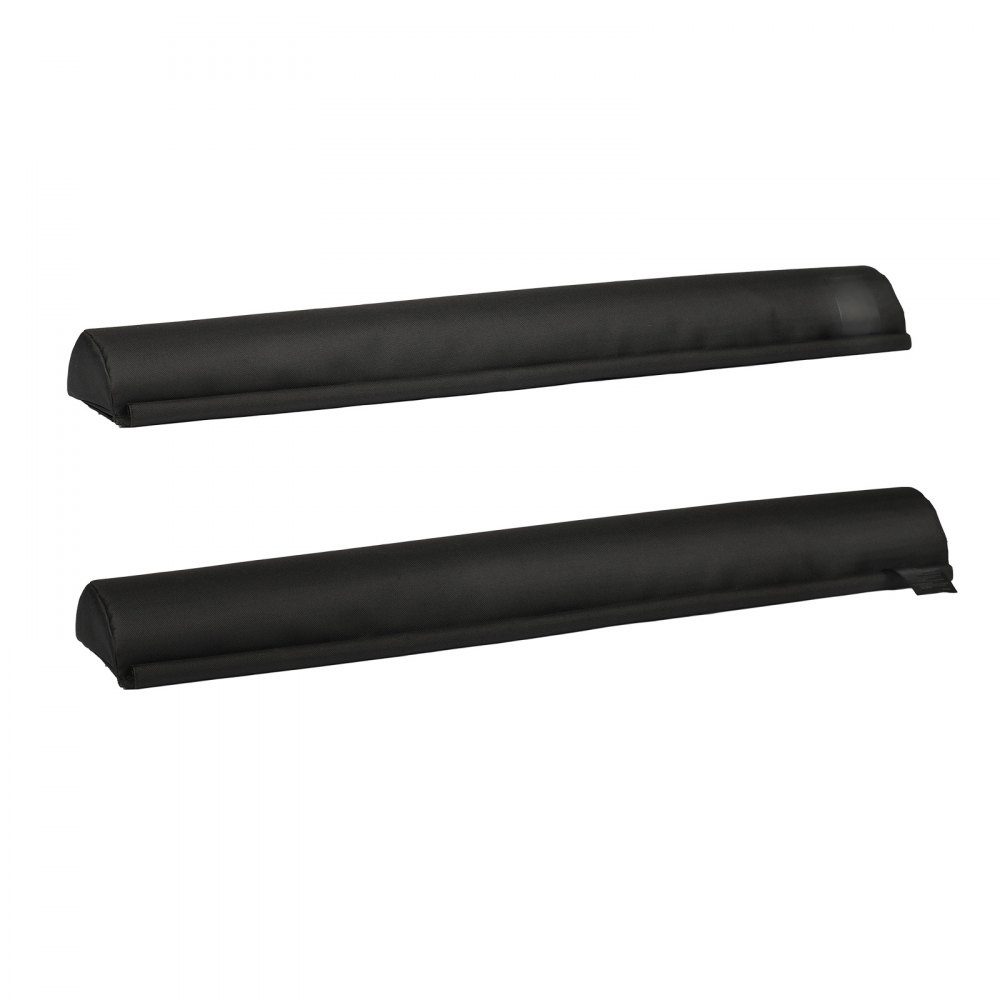 Soft roof rack pads (711 mm) car roof rack pads for various cross bars with 40 kg load capacity, kayak rack with 2 tension straps & Velcro fasteners for SUPs canoes