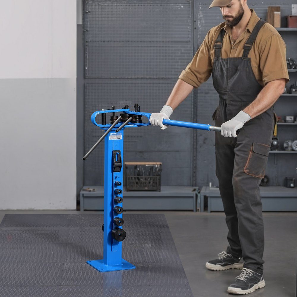 Rohrbieger, Rohrbieger mit max. 50,8 mm Außendurchmesser und 14 Biegematrizen, 200°-Rohrbiegewerkzeug für Kupfer-, Aluminium- und Eisenrohre, HVAC, Klimaanlage, Kühlschrank und Autoreparatur