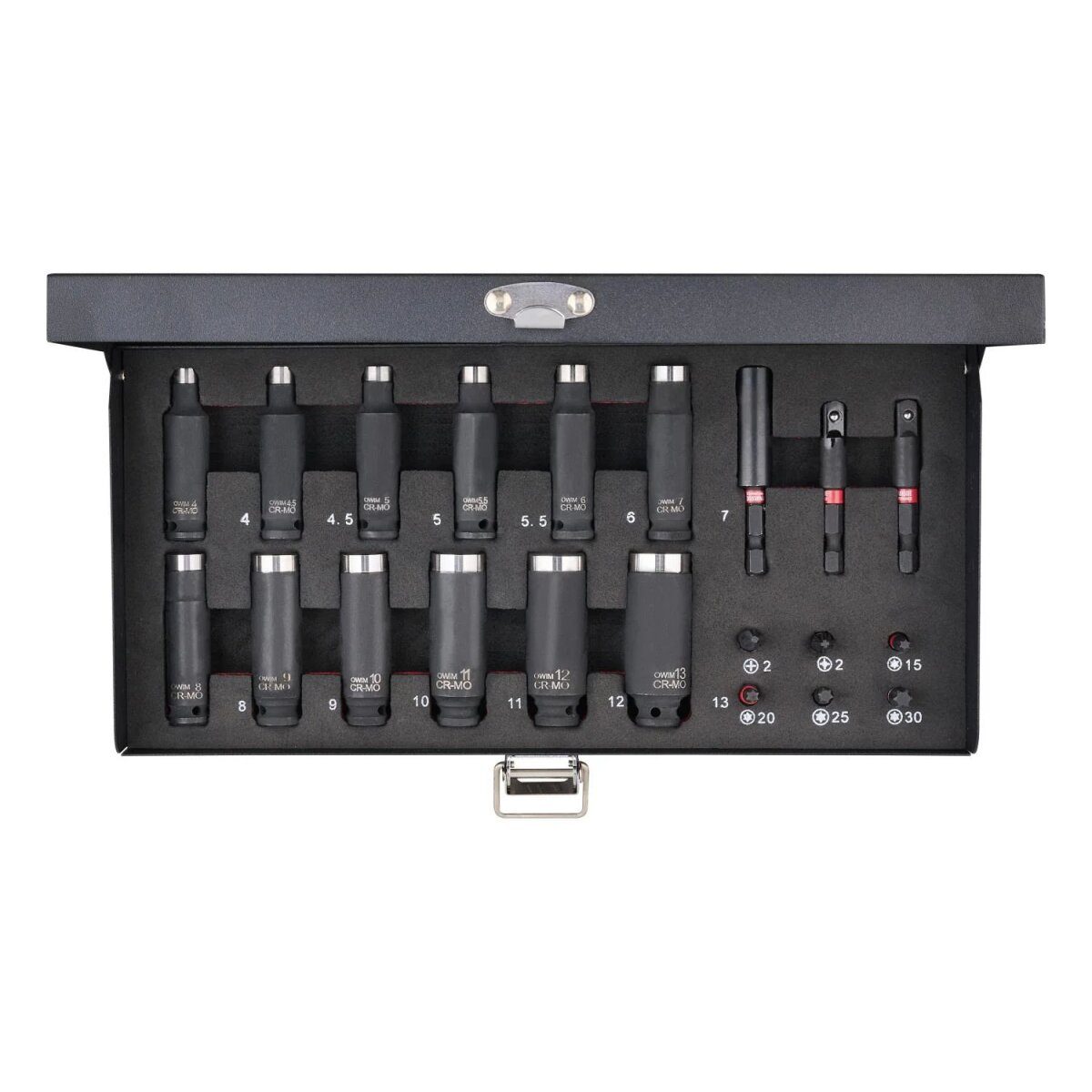 PARKSIDE PERFORMANCE® impact socket and bit set, 21 pieces