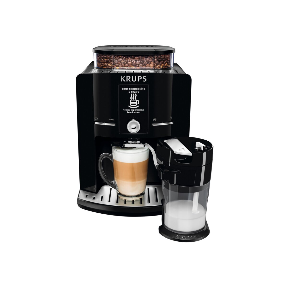 KRUPS fully automatic coffee machine Latt'Espress with milk container »EA8298« good