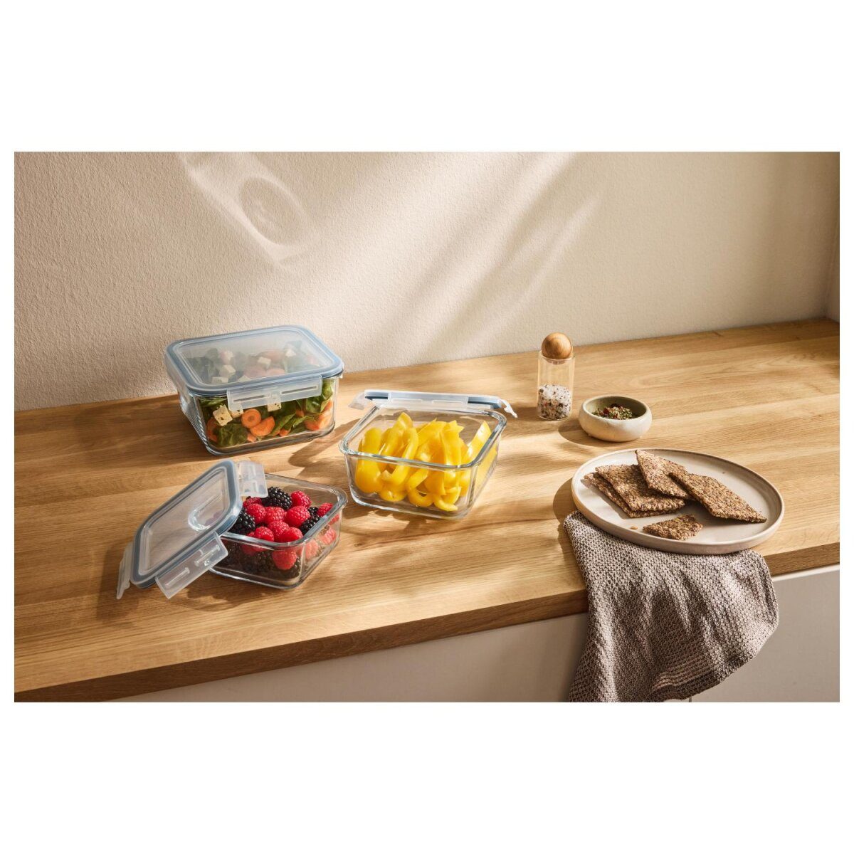 Ensemble de contenants de conservation alimentaire SILVERCREST®, 3 pièces