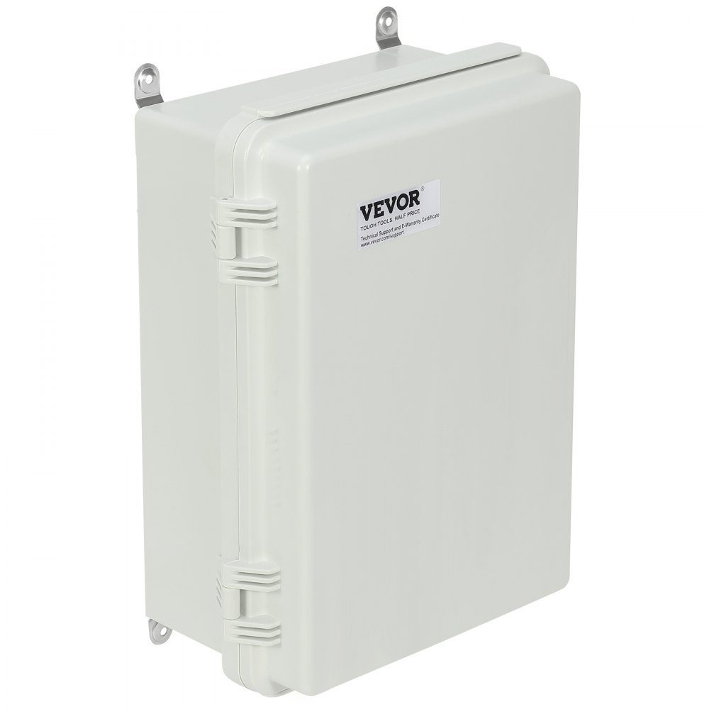 Elektrischer Anschlusskasten 430 x 330 x 180 mm, elektrischer Schaltkasten aus ABS-Kunststoff mit Klappdeckel, Edelstahlverschluss, IP67 staubdicht und wasserdicht für elektrische Projekte