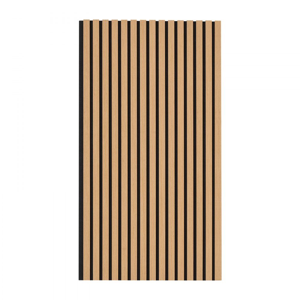 Akustikplatten, Akustikplatte, 1200 x 600 mm, MDF-Akzent-Holzwandpaneele für moderne Innenwanddekoration, Kunstholz-Wandpaneele zur Geräuschreduzierung, helle Eiche, 4er-Set