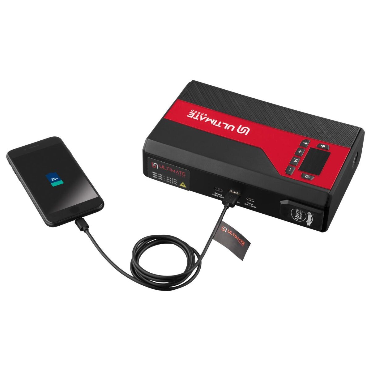 ULTIMATE SPEED® Auto-Starthilfe mit Powerbank und Kompressor »UPK 10 H5«
