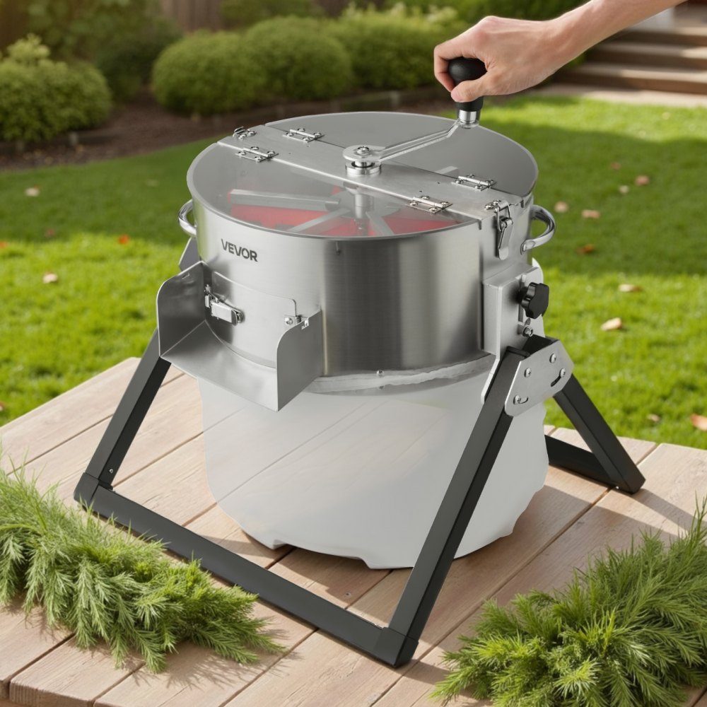 Harvester, 2 in 1 Manual and Electric, 370mm Bud Cutter with Stainless Steel Blades, Wet Dry Hydroponic Cutting Machine with Drying Rack, for Plant Buds and Flowers