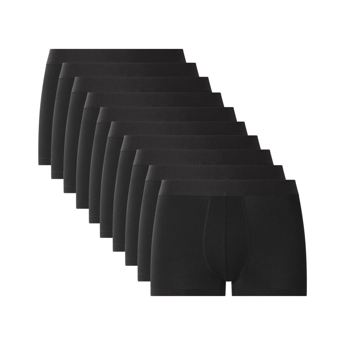 esmara® MEN Herren-Boxer, 10 Stück, 7/XL, schwarz