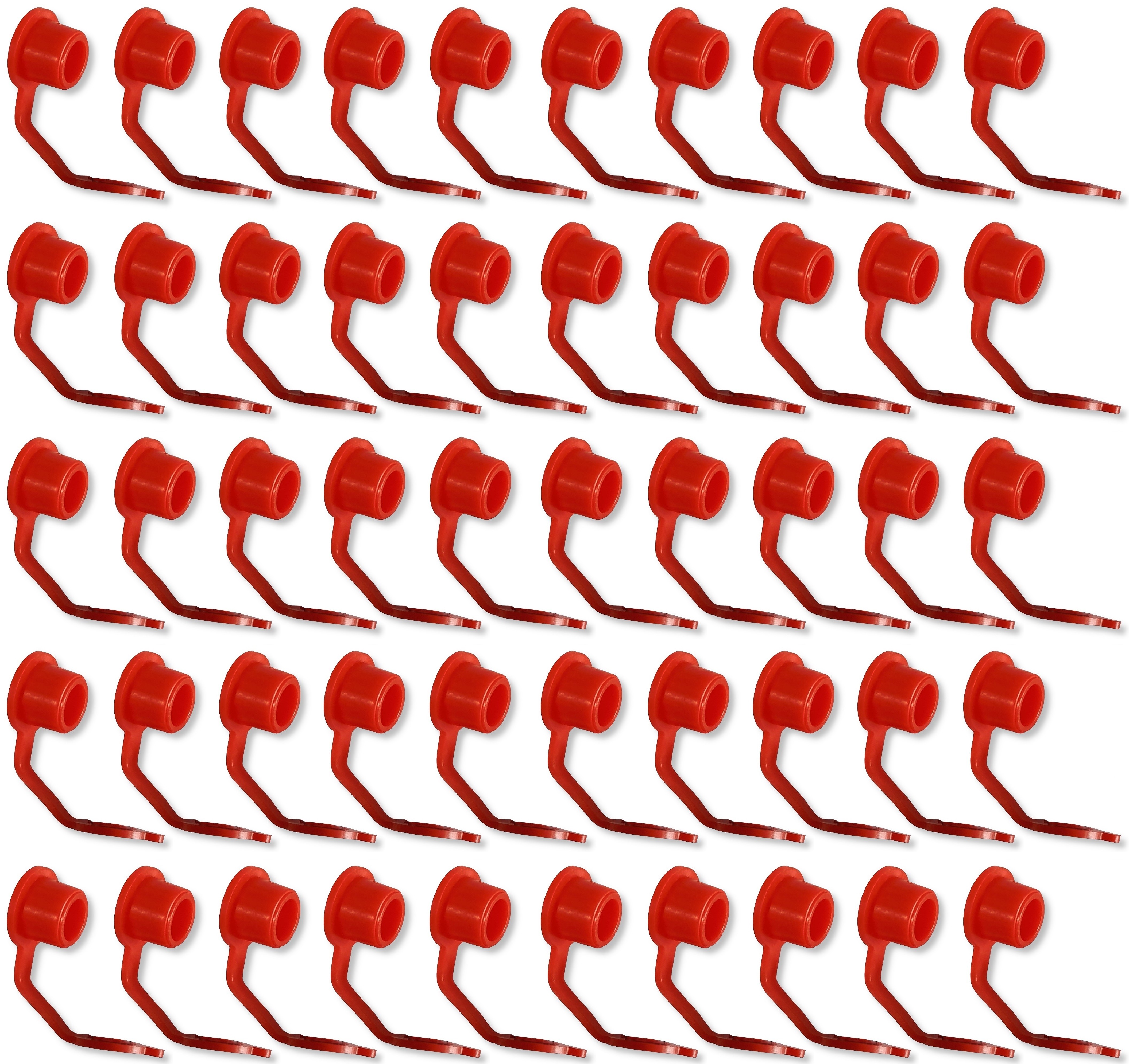 KPL Kalamitki smeernippelkap, rood, 50 stuks KPL Kalamitki smeernippelkap, rood, 50 stuks