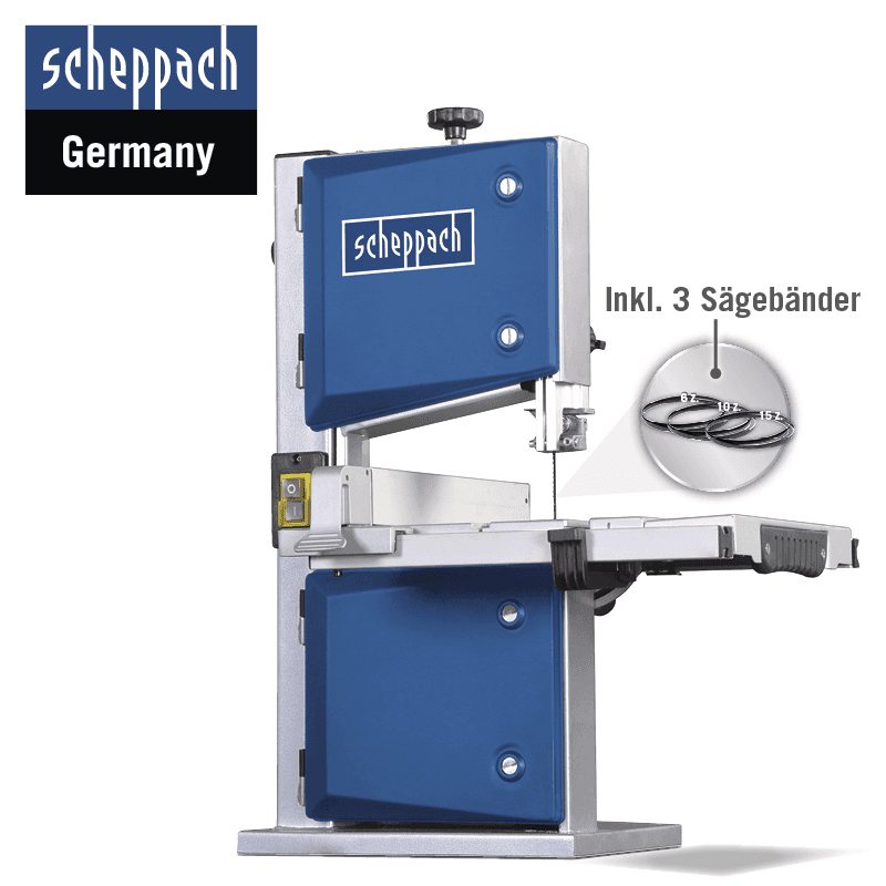 Band saw HBS30 scheppach - 230-240V 50Hz 350W - 80mm