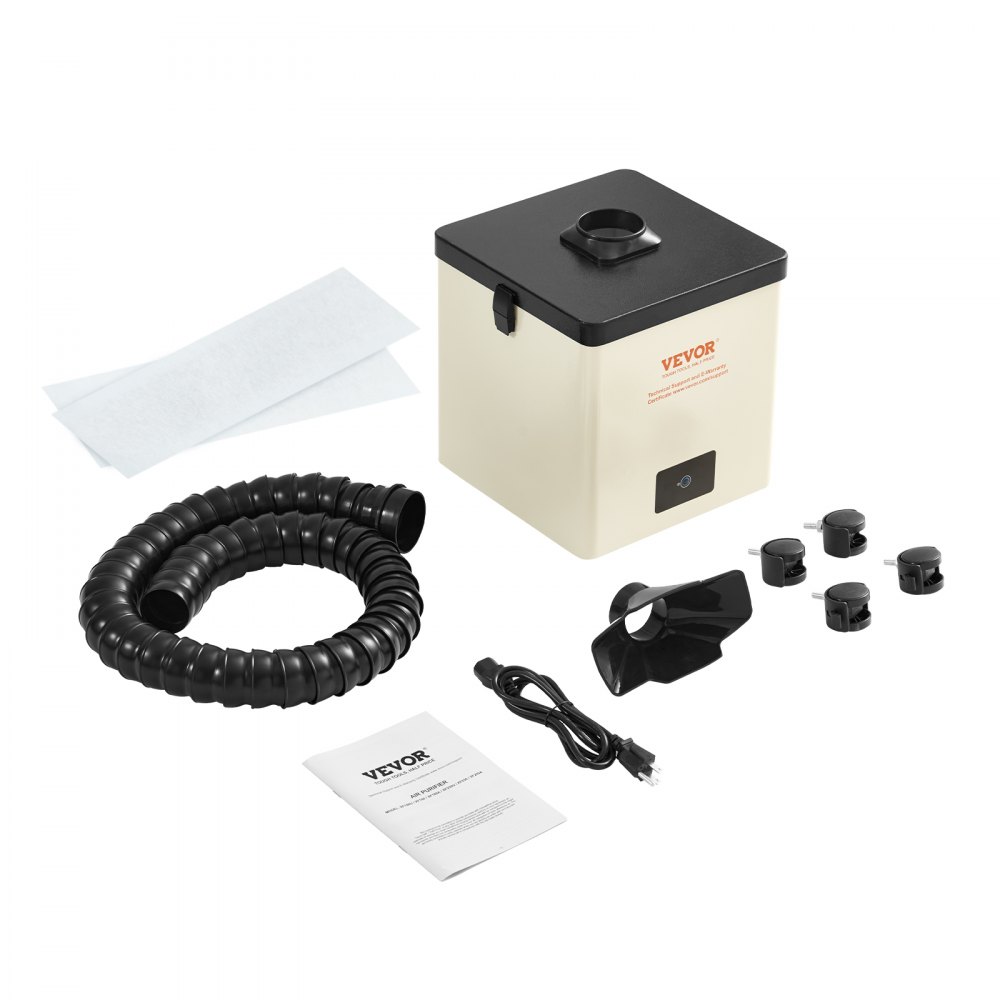 Soldeerdampafzuiging 100W lasdampafzuiger 240 m³/h Mini desktop soldeerdampafzuiging 5800rpm 3-traps filter-soldeerdampafzuiging voor laswerkzaamheden op soldeerstations