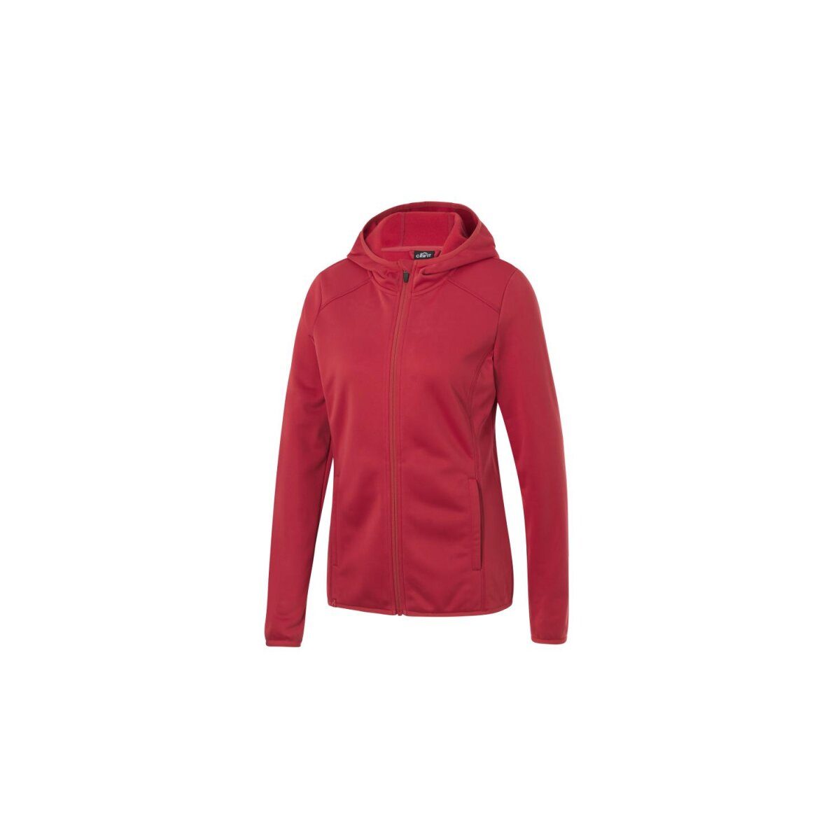 CRIVIT Damen Thermo-Funktionsjacke mit Kapuze (Rot, M (40/42))