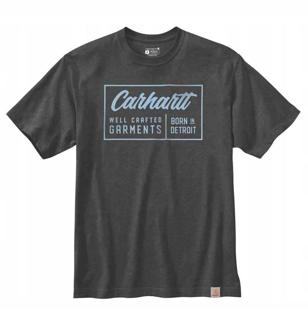 Carhartt Heren T-shirt Werkkleding Werkshirt met korte mouwen Zwaargewicht zak Carbon