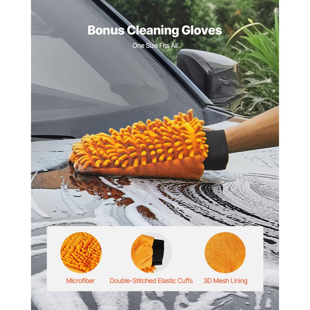 415mm Pressure Washer Underbody Cleaner, Stainless Steel Surface Cleaner, 4000 Max PSI, Angle Adjustment Gear, 4 Spray Nozzles, 2 Extended Bars for Driveway, Patio, Deck
