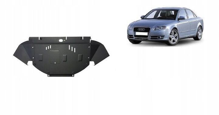 Protection anti-encastrement de capot moteur en acier Transformation Audi A4 B7 All Road 05-2008 avec kit de matériel de complément Protection anti-encastrement de capot moteur en acier Transformation Audi A4 B7 All Road 05-2008 avec kit de matériel de complément