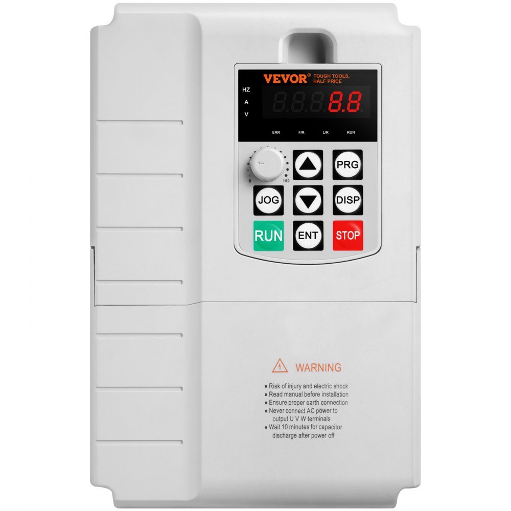 Frequency Converter, Frequency Converter, Inverter, VFD, 7.5kW, 34A, 10HP, 1-phase 220V input to 3-phase 220V output, for speed control of three-phase motors