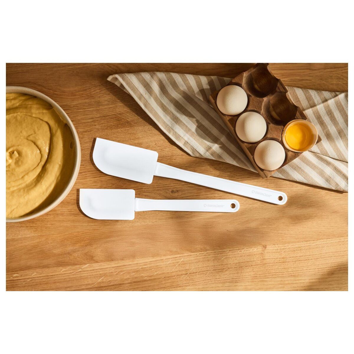 SILVERCREST® siliconenborstelset / deegschraperset / garde en taartschepset (deegschraper)