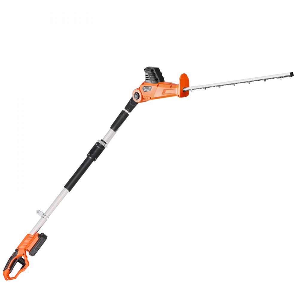 Heckenschere Akku, 1200 U/min, 199-248 cm ausziehbar, Heckenschere für hohe Äste, 20 V Akku, kabellose elektrische Heckenschere mit 51 cm Klinge, 5 Winkel verstellbar für Hof und Garten