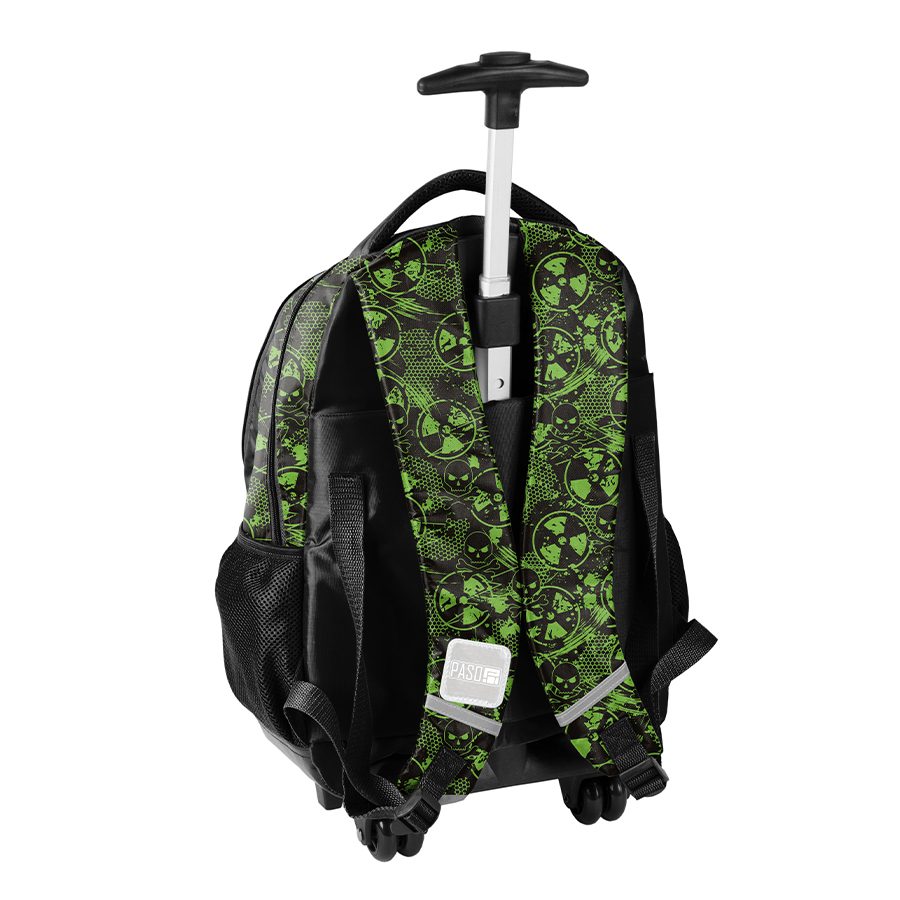 Alert backpack with wheels