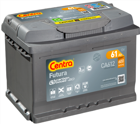 CENTRA FUTURA CARBON BOOST 61AH 600A 12V +P – Art.-Nr. HT-47239