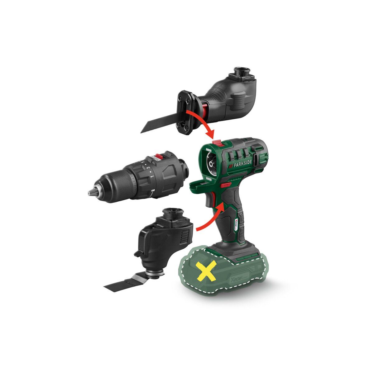 Outil combiné sans fil PARKSIDE 20 V 3-en-1 (PKGA 20 Li-C2) Outil combiné sans fil PARKSIDE 20 V 3-en-1 (PKGA 20 Li-C2)
