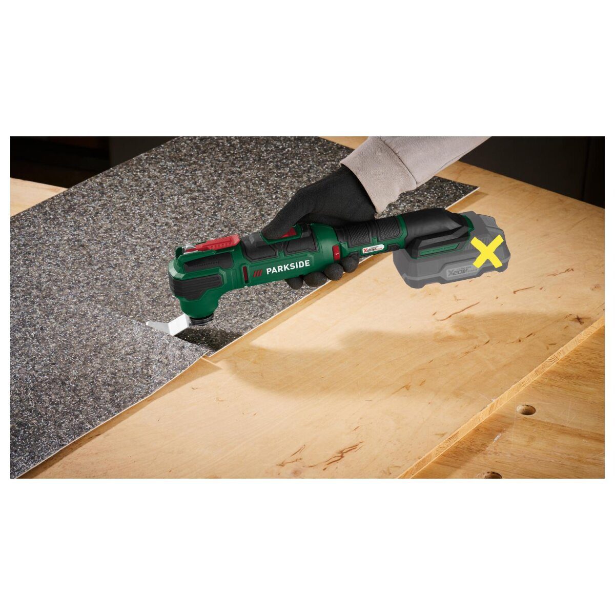 Outil multifonction sans fil PARKSIDE® 20 V « PAMFW 20-Li C3 », sans batterie ni chargeur