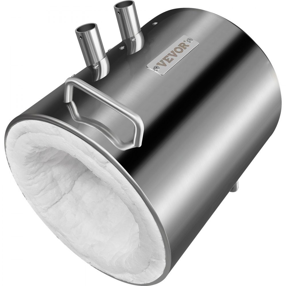Schmelzofen Propan Metallschmelzofen 12 kg, Edelstahlschmelzofengas 1482 ℃ inkl. 2 x Brenner, 1 x Tiegel, Schmiedemesser, Schmiedeset für Kupfer, Aluminium, Gold, Silber usw