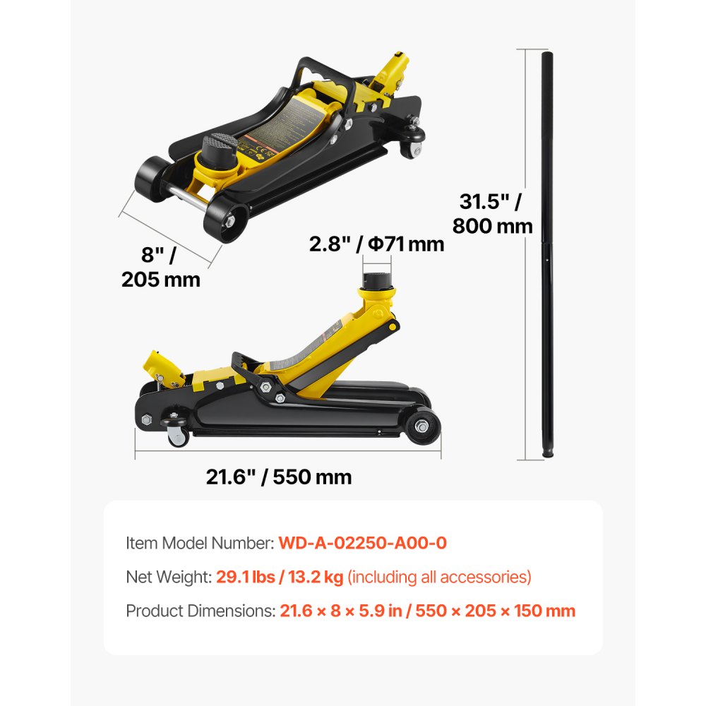 Hydraulische garagekrik, schaarkrik met een draagvermogen van 2,5 ton, hoogtebereik 85-380 mm, hydraulische garagekrik, enkele zuigerkrik, autokrik voor gezinsauto's, vrachtwagens, SUV's, enz. Hydraulische garagekrik, schaarkrik met een draagvermogen van 2,5 ton, hoogtebereik 85-380 mm, hydraulische garagekrik, enkele zuigerkrik, autokrik voor gezinsauto's, vrachtwagens, SUV's, enz.