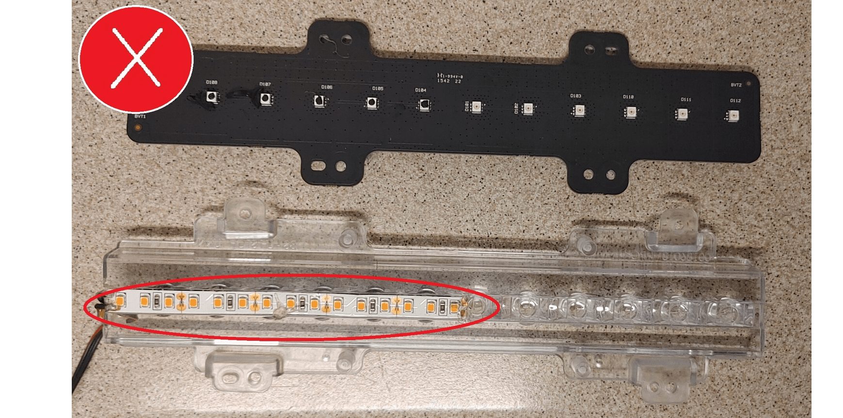 Conversion Mercedes Classe C W204 des lumières américaines à l'euro A2048202864