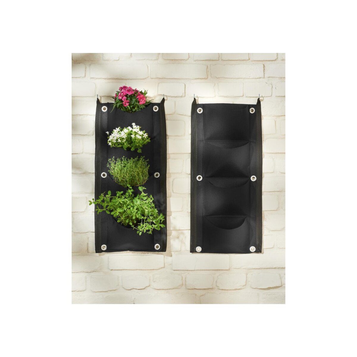 PARKSIDE® plantenzakkenset, 2 stuks, gemaakt van vilt